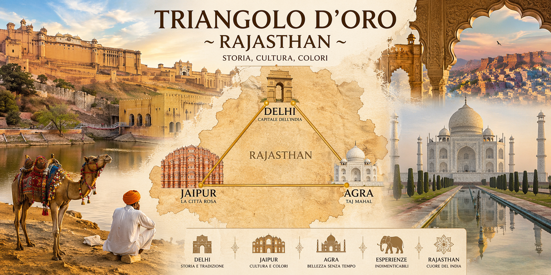 8 giorni nel Triangolo d'Oro - Itinerario del Rajasthan