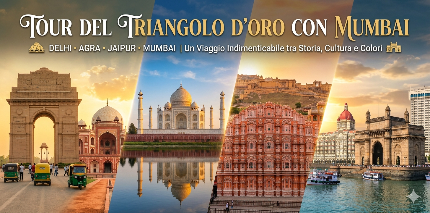 Tour del Triangolo d'Oro con Mumbai (7 giorni 6 notti)