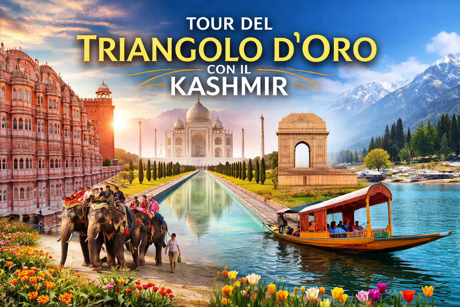 Tour del Triangolo d'Oro con il Kashmir (10 Giorni 9 Notti)