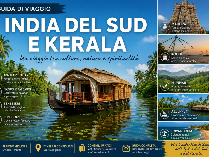 Guida di viaggio India del Sud e Kerala (14 giorni 13 notti)