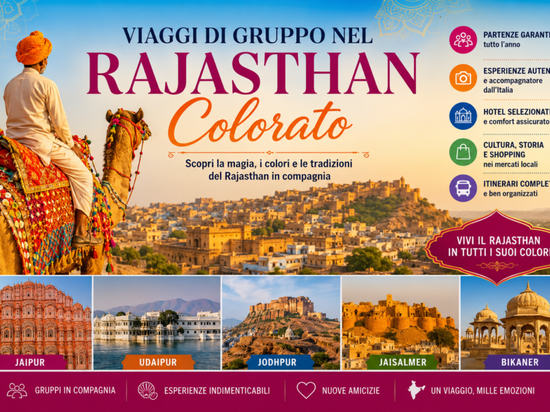 Viaggi di Gruppo nel Rajasthan Colorato (12 Giorni 10 Notti)