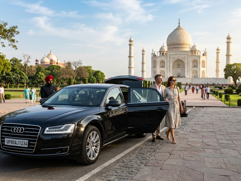 Viaggio ad Agra in giornata in auto di lusso
