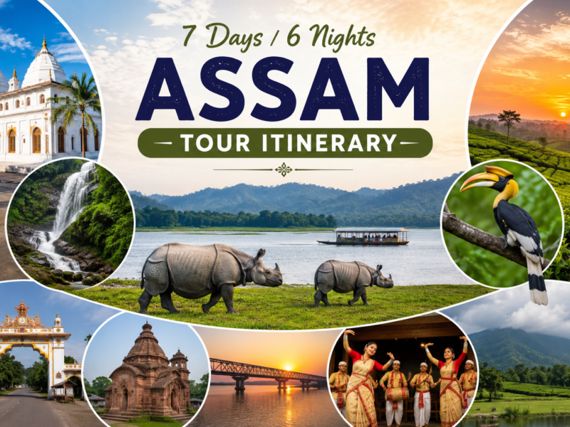 7 Days 6 Nights Assam Tour Itinerary
