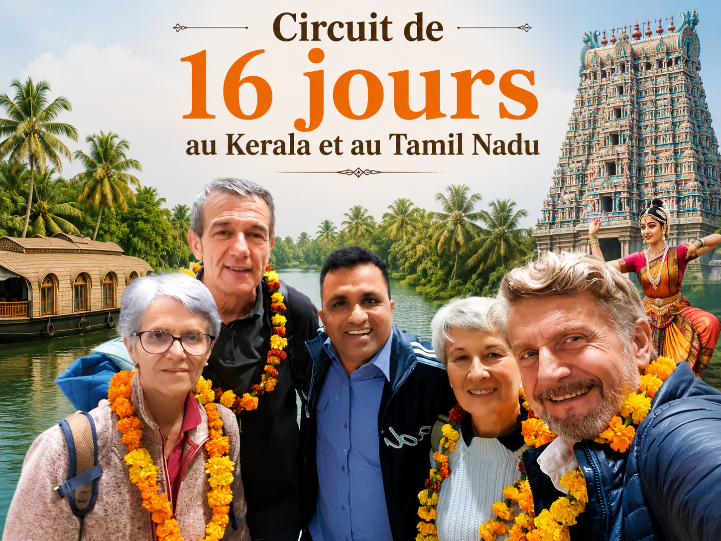Circuit de 16 jours au Kerala et au Tamil Nadu