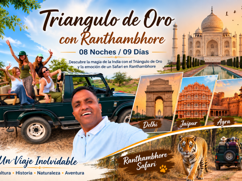 Triangulo de Oro con Ranthambhore 08 Noches 09 Días