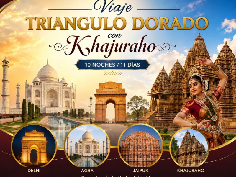 Viaje Triangulo Dorado con Khajuraho 10 Noches 11 Días
