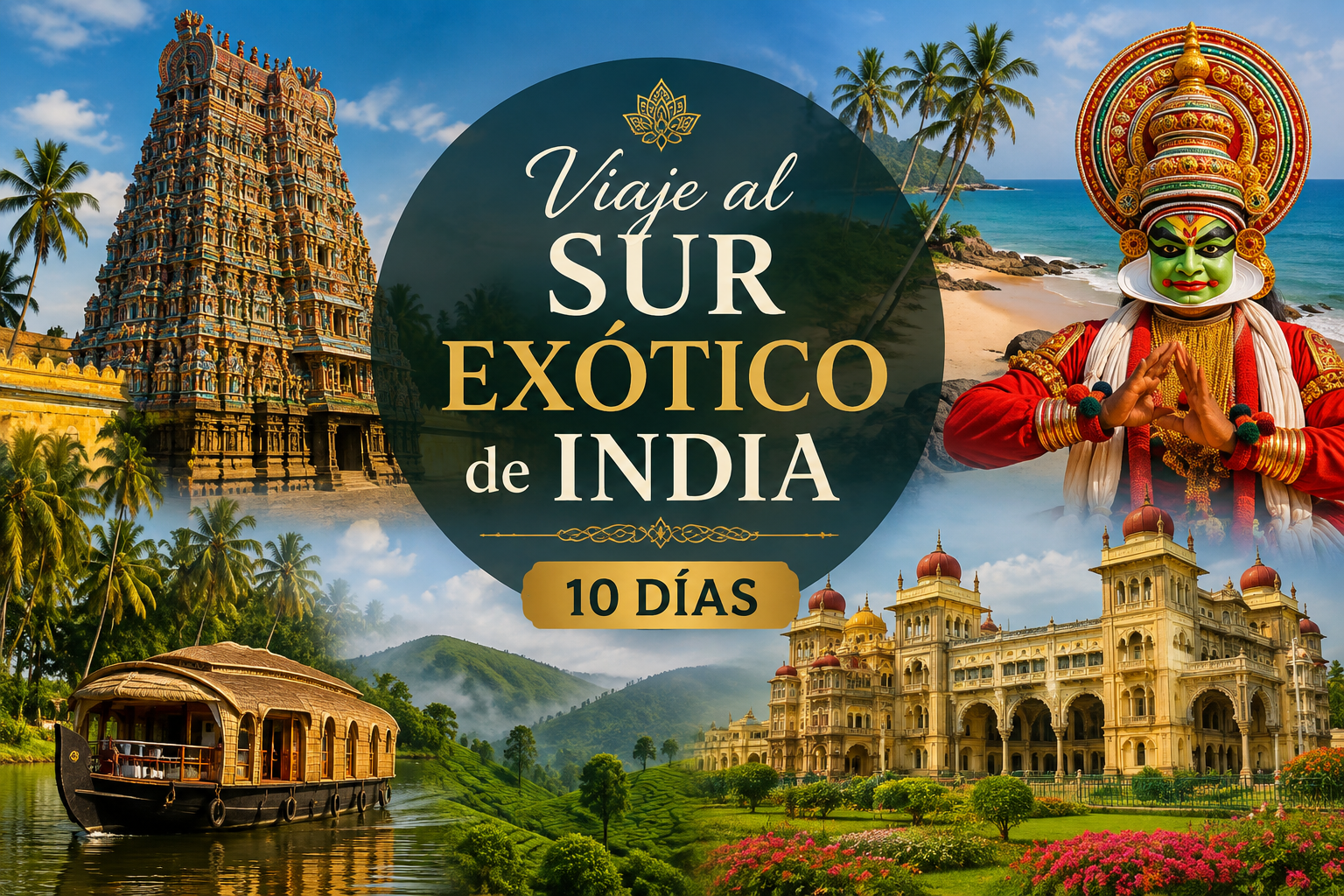 Viaje al Sur Exótico de India – 10 Días
