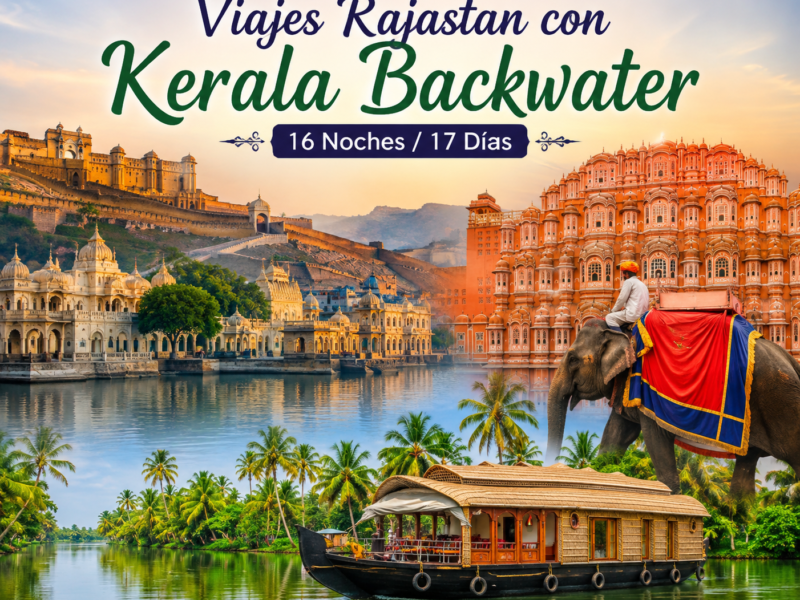 Viajes Rajastan con Kerala Backwater 16 Noches 17 Días