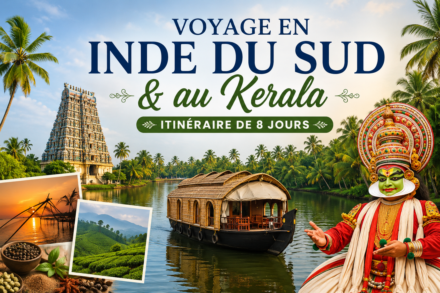 Voyage en Inde du Sud & au Kerala — Itinéraire de 8 jours