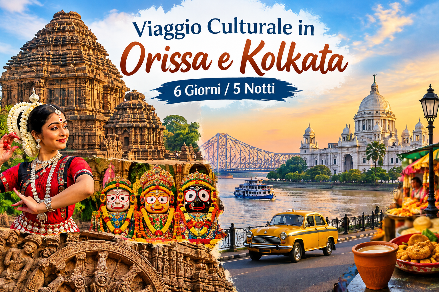 Viaggio Culturale in Orissa e Kolkata – 6 Giorni 5 Notti