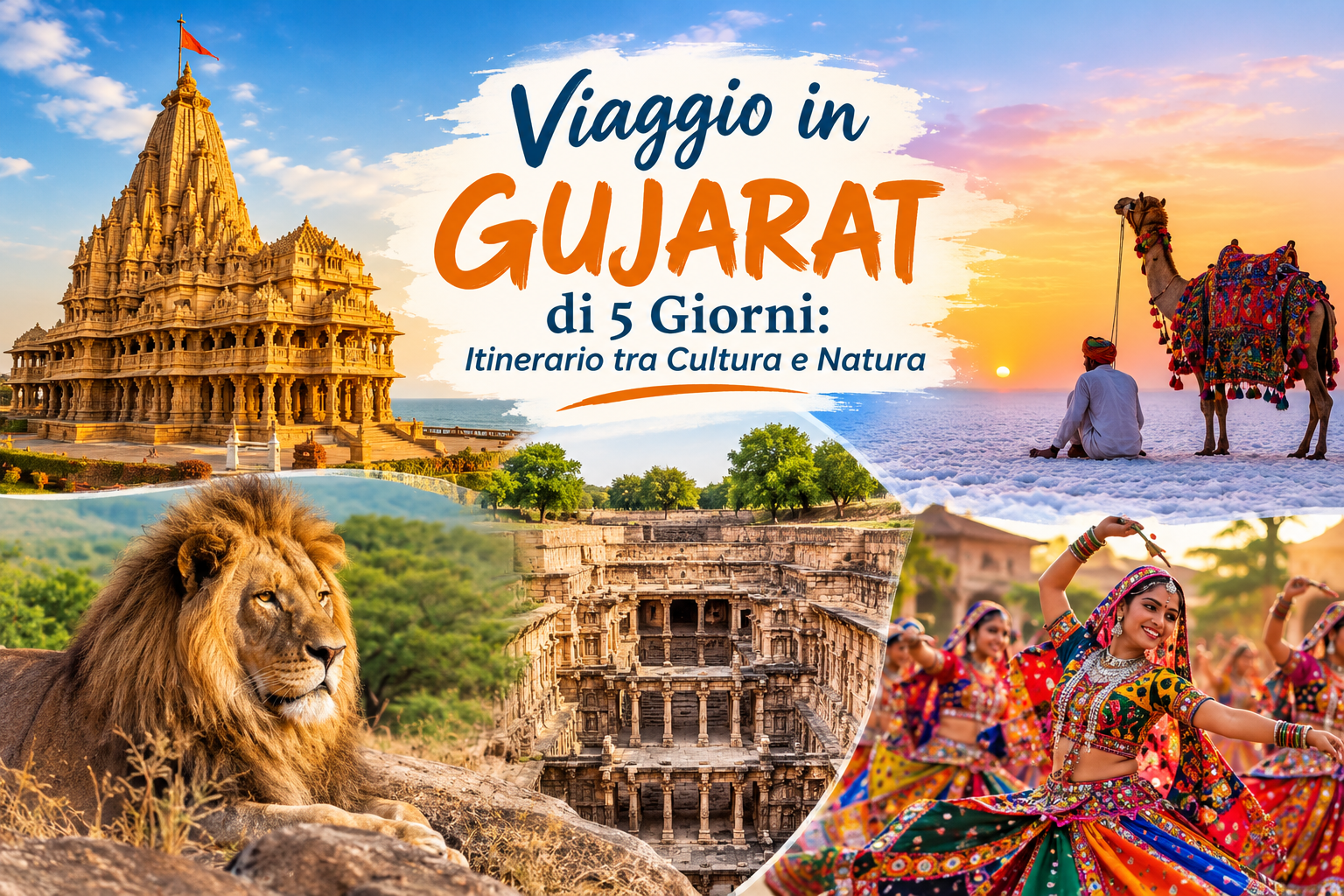Viaggio in Gujarat di 5 Giorni Itinerario tra Cultura e Natura