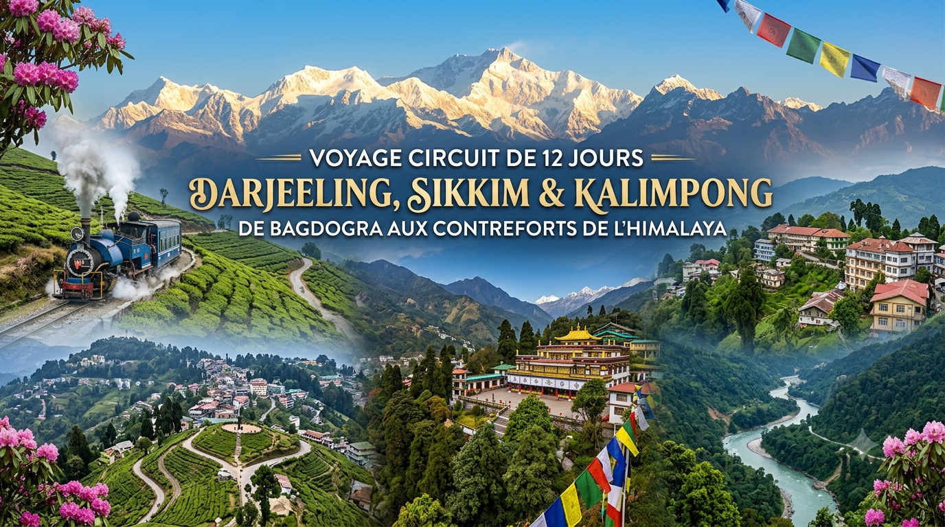 Circuit de 12 jours à Darjeeling, au Sikkim et à Kalimpong – De Bagdogra aux contreforts de l’Himalaya