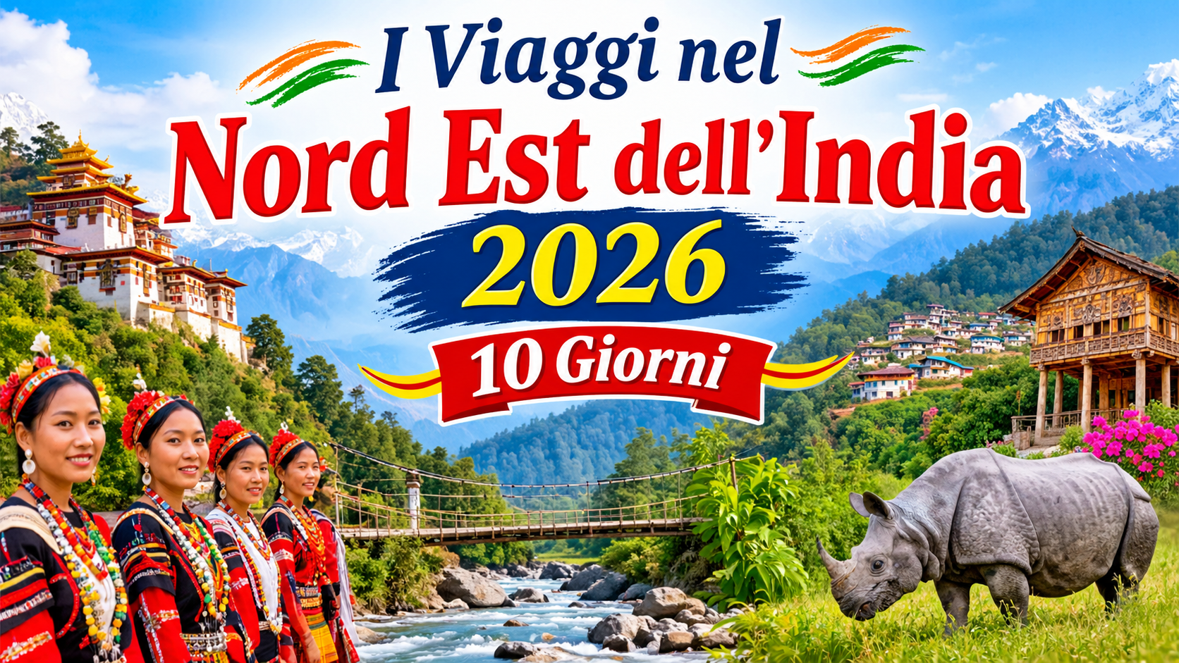 I Viaggi nel Nord Est dell'India 2026 - 10 Giorni Itinerario
