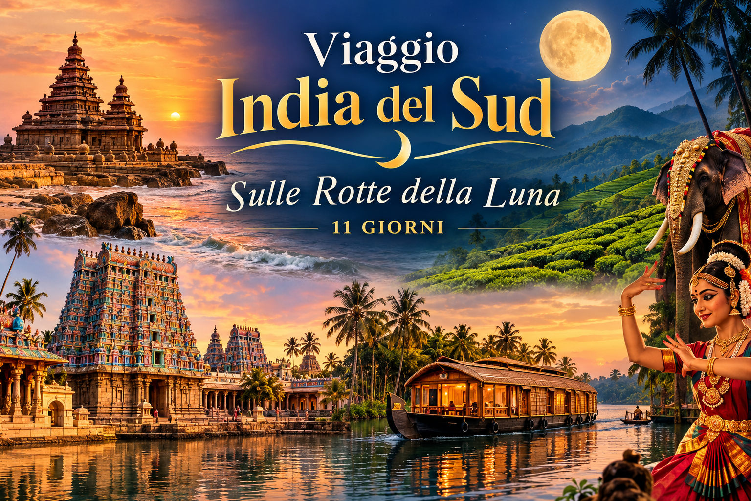 Viaggio India del sud: sulle rotte della Luna, 11 giorni
